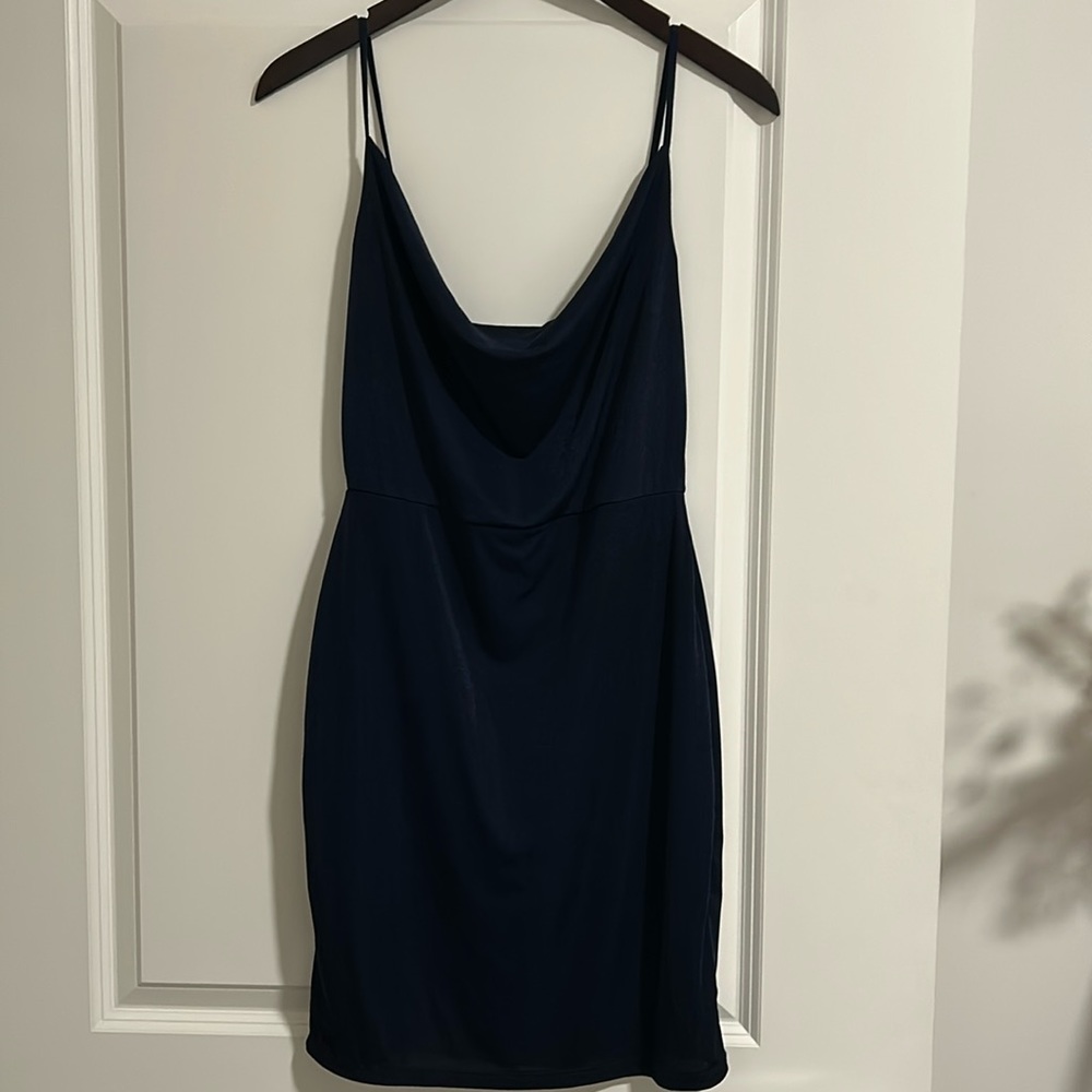 Little Navy Blue Dress w/ Subtle Shimmer